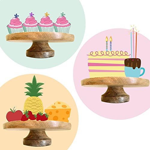 Рачно изработена рустикална торта столче од Каури Дизајн | Стакло врвот и база на дрва од манго | Аспен торта штанд направен за торта,
