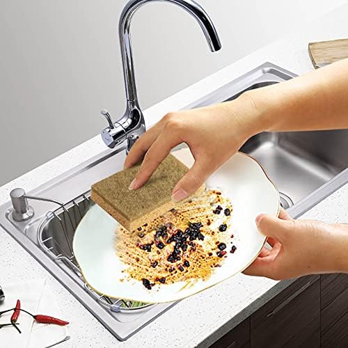 Мали четки за кујна за чистење 10 парчиња кујнски материјали за миење садови за миење садови избришете природно чистење на сисали,