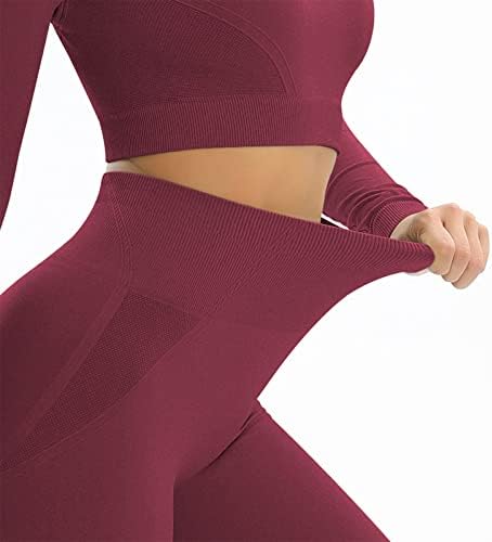 ФИРЕРО тренингот хеланки за жени со голема половината контрола на стомакот беспрекорна мека цврста колоога панталони сквоти доказ за