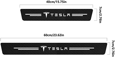 4 парчиња за заштитник на вратата на вратата на автомобилот Тесла - Модел 3 модел y налепница на вратата на налепницата за влегување на вратата
