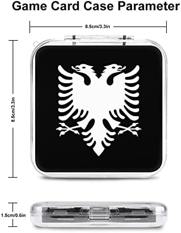Кутија за складирање на картички за игри со албански орел, тврда заштитна кутија за организатор за Nintendo Switch