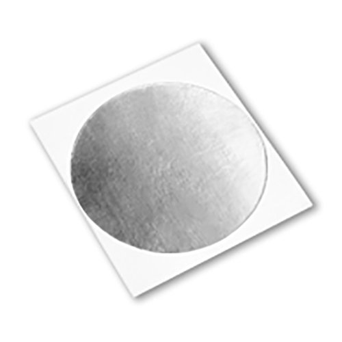 3м 433 сребрена висока температура од не'рѓосувачки челик/акрилна леплива лента за фолија, кругови со дијаметар од 3,500