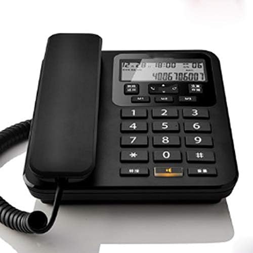 UXZDX CUJUX CORDED Телефон - Телефонски телефони - Телефон за ретро новинар - Телефон за лична карта, телефонски фиксна канцеларија
