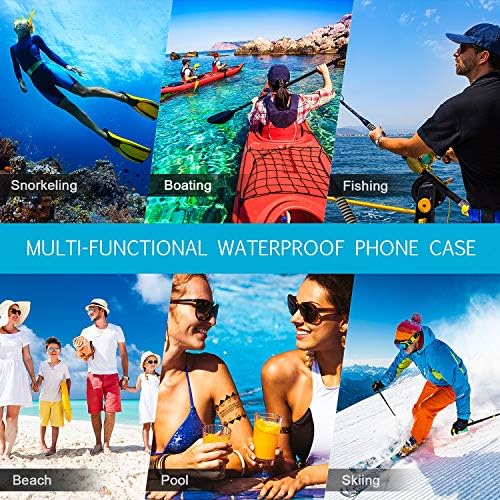 6 Универзална Водоотпорна Торбичка За Телефони Подводна Кутија Јасна Сува Торба За Мобилни Телефони Со Врвка За Пливање Нуркање Торба За Спортови