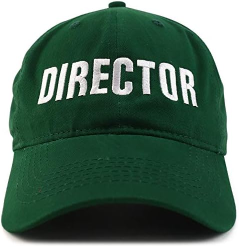 Трендовски директор за продавници за облека извезено мек памук со низок профил тато капа за бејзбол капа