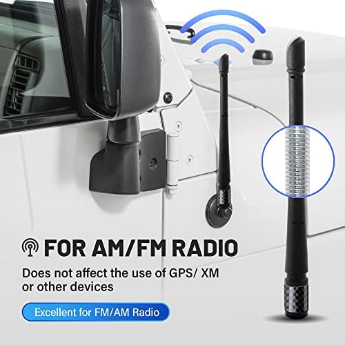 Арина 7,8 инчи радио антена со антена со монтажа на антена за 2014-2020 година Toyota Tundra дизајнирана за оптимизиран FM/AM прием