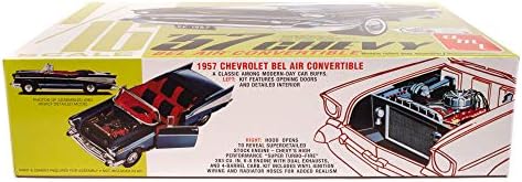 2 круг Непознат AMT 1957 Chevy Bel Air Convertible 1:25 Комплет за модели на скала