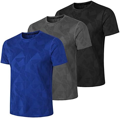 Машка атлетска кошула, кратки ракави што трчаат врвни теретани за дишење на врвови за обука за тренинг за вежбање со фитнес џогирање