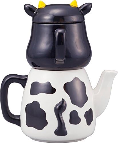 SUNART SAN2488 симпатична чаша „Cow-Chan“ чајник и чаша