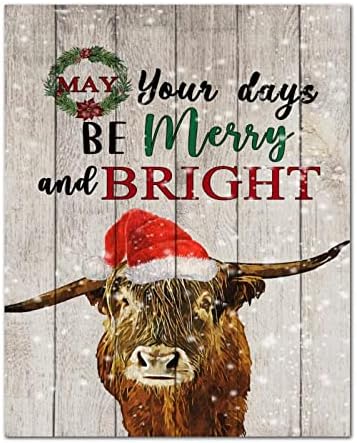 Биди весели и светло дрво знаци фарма кравјо лабаво венец виси wallиден знак рустикален весел и светло дрво wallид што виси декоративни