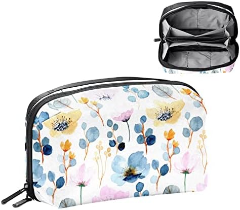 Шминка Торба Патент Торбичка Патување Козметички Организатор За Жени И Девојки, Цветни Дизајн