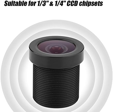 1,8мм 170 ° широк агол 1MP IR леќи за 1/3 & 1/4 CCD Security CCTV камера со стандардна нишка M12x0.5