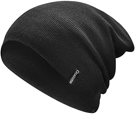 Окатома beanie за мажи жени акрилик плетен манжетен манжетен дневен топол подарок на машката, унисекс подароци за мажи жени, дечко, го