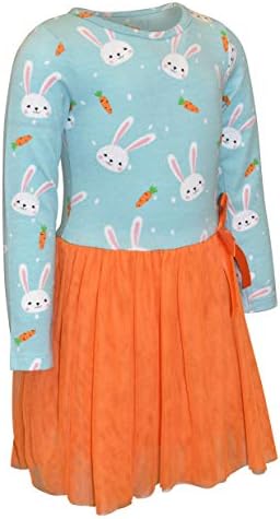 Уникатно бебе девојчиња Велигденско зајаче морков, фустан од здолниште од туту