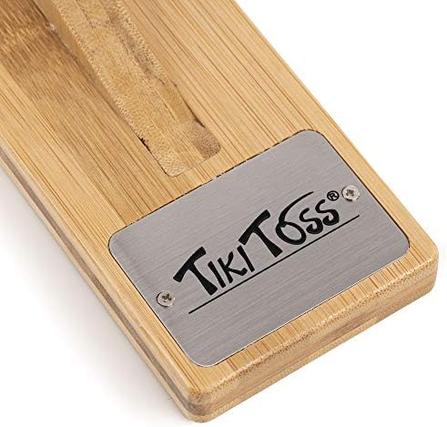 Tiki Foss Ring Game For For Adults & Kids - 13 -инчен десктоп издание - игри со куки и прстени со жици и куки за употреба во затворен простор,