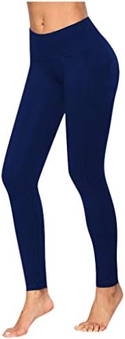 Фовигуо со високи половини јога панталони за жени дами компресија за истегнување на тренингот хеланки за контрола на стомакот, спортски хулахопки
