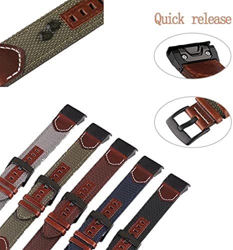 Kappde Брзо издание на лента за часовници за часовници за Garmin Fenix ​​6 6x Pro Easy Fit Strap за Garmin Fenix ​​3 3HR 5x 5 Plus