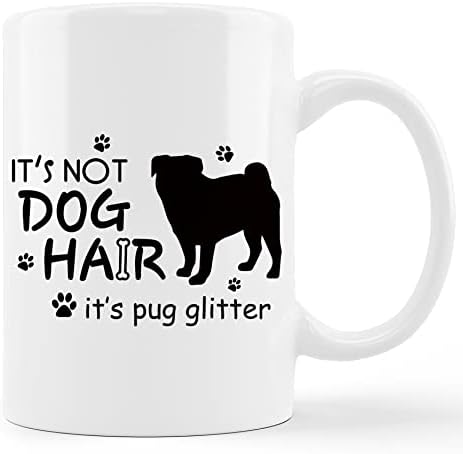Кунлиса смешна пушка куче чаша чаша, тоа не е кучиња коса, тоа е пукачки керамички кригла-11oz кафе млеко чај чаша чаша чаша, подароци за loversубители