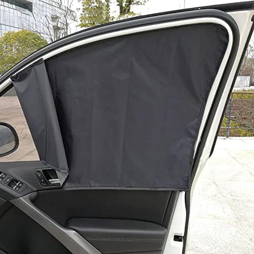 2 парчиња CAR Side Window Sundes Sundes, предно седиште на прозорецот Сончеви завеси за приватност, блок светло за доење, дремнување,