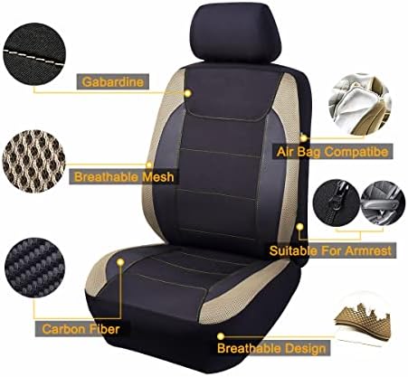 Летечки банер за седиште на автомобили опфаќа квалитетно јаглеродно влакно воздухот, ткаенина, спортски грб кофа за задниот дел од џебниот
