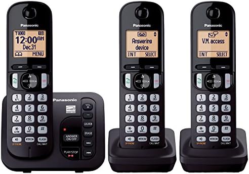 Panasonic KX-TGC253B Dect 6.0 3-HENDSET фиксни телефон со машина за одговарање