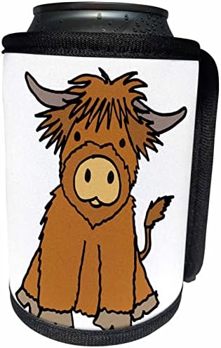 3drose Смешен симпатичен бебешки цртан филм за крави на крави за loversубители на крави - може да се лади обвивка за шише