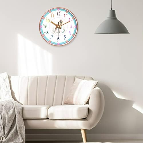 Leefasy модерна работа за раскажување на часовникот за време на часовникот што не е во врска со шарен број Декоративен wallиден
