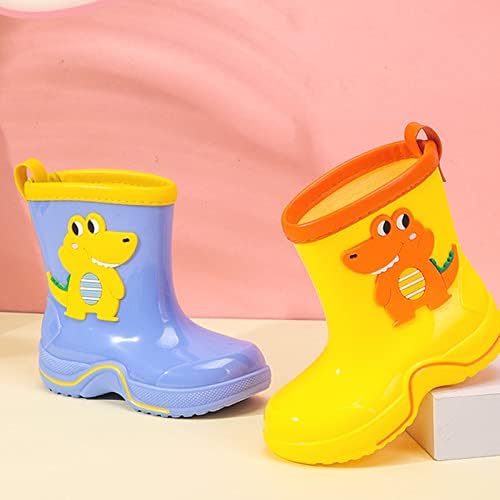 Детски чизми за дожд текстурирани стапала што не се лизгаат удобни чевли за дожд за чевли за вода во основно училиште за деца