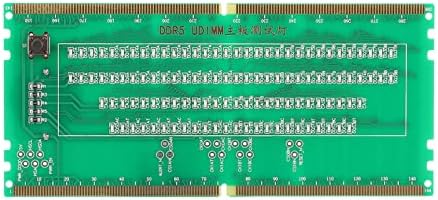 Тестер за компјутерски мемориски слот FTVogue DDR5 со тест за поправка на матична плоча со лесна меморија, зелена табла, други компоненти