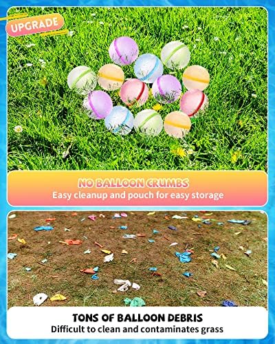 Soppycid tonoviviy балони за водена бомба, топки за прскање на магнетни вода за летни забавни базени на отворено играчки за деца
