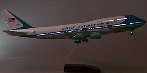 Модел на авиони од 47 см Боинг 747 Воздухопловни модел на воздухопловни сили Еден модел на авиони со тркало со светла