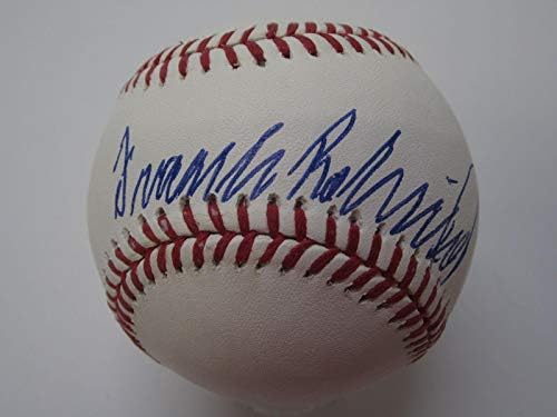 Индијците на Френк Робинсон Кливленд потпишаа официјален бејзбол на Ромб ЈСА - Автограмирани бејзбол