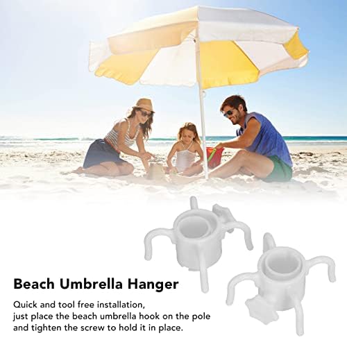 AQUR2020 2PCS Четири куки за канџи, пластична чадор за чадор за чадор за кука за кука за чадор 4 засади за лепење на очила за сонце за столб за