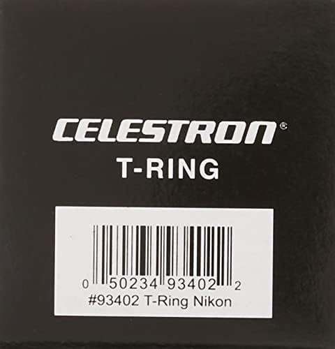 Celestron T-Адаптер СО SCT 5, 6, 8 со 9.25, 11, 14, Црна &засилувач; 93402 Т-Прстен За Прилог Никон Камера