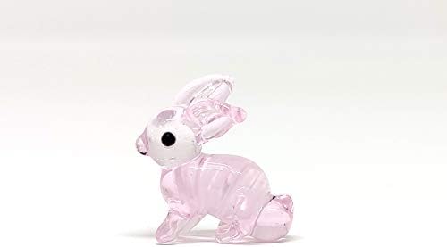 Сансукијај зајак ситни микро фигурини рачно разнесено стакло уметност животни колекционерски подарок домашен декор
