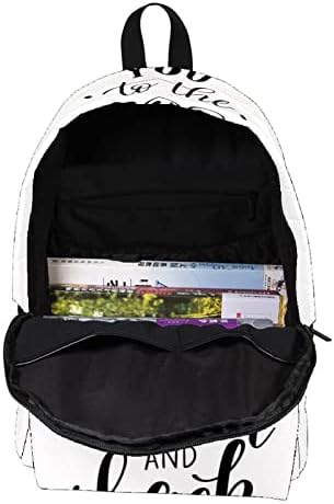 VBFOFBV патувачки ранец, ранец на лаптоп за жени мажи, моден ранец, текст што те сакам