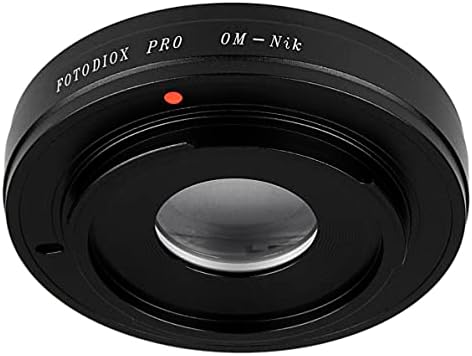 Адаптер за монтирање на леќи Fotodiox Pro, селективен 35мм Олимп Зуико леќи до адаптер за фотоапарати на Nikon, Om-Nikon Pro