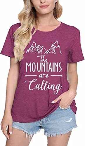 Пешачење планински кошули жени смешни авантуристички графички резервоар врвот лето лето на отворено кампување без ракави