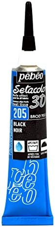 Pebeo Setacolor 3D Brod ' Aperle, Димензионална Ткаенина Боја, 20 ml Цевка-Црна