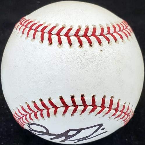 Effеф Френсис го автограмираше официјалниот МЛБ Бејзбол Newујорк Јанкис, Колорадо Рокис Бекет Бас V62270 - НФЛ автограмираше разни предмети