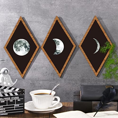 6 парчиња уметност затемнување на месечината модерно платно отпечатоци wallидни украси за дневна соба апстрактен простор црно -бели слики