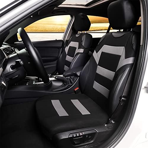 Покрив за седиштето на автомобили 2 пакети за предно седиште, полиестерски заштитници на автомобилско седиште, водоотпорно водоотпорно