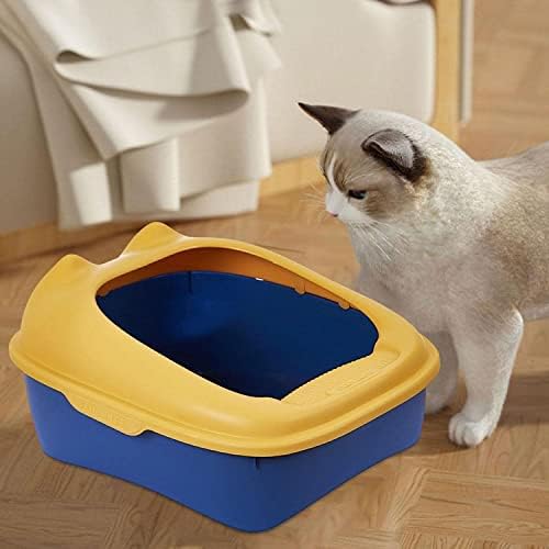 Кутија За Отпадоци за Мачки За Кучиња Отворете Го Горниот Послужавник За Отпадоци За Домашни Миленици Полузатворено Анти Прскање