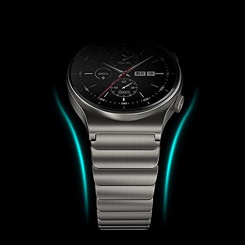 Каишот Mingyi компатибилен со Huawei Watch GT 46mm/GT2 PRO/GT2 46mm, 22мм лента за замена на не'рѓосувачки челик, компатибилен со Samsung
