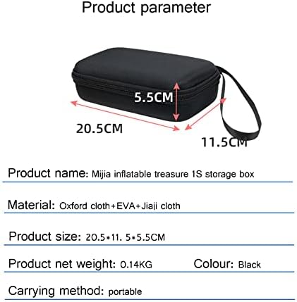 Торба за складирање на хард Ева Палумма за куќиште за воздушна пумпа Xiaomi, со џеб од мрежа за други додатоци за компресор