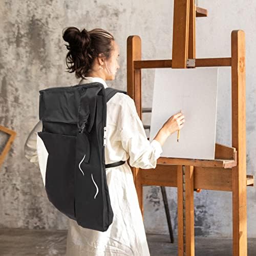 Викаски платно ранец Арт портфолио случај 4K сликарство торба за складирање на платно портфолио за уметност носење торба за џеб