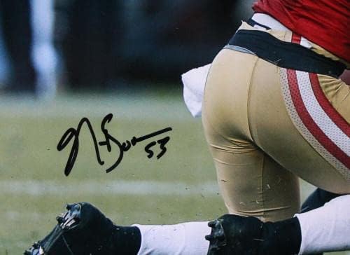 Патрик Вилис Наворо Бауман потпиша 49ers 16x20 Фото w/Smash Bros -Baw Hologram - Autographed NFL фотографии