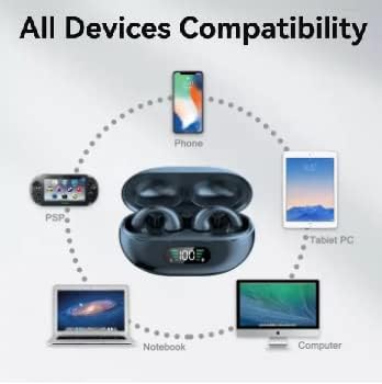 ОКТОБИТС Безжични Bluetooth Слушалки Мини Атлетски Слушалки Со Куќиште За Полнење, USB Кабел ЗА Полнење