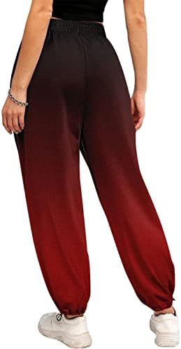Женски линии панталони панталони спортски половини атлетски панталони печати џебови дното на женските вклопени џогер обични панталони за