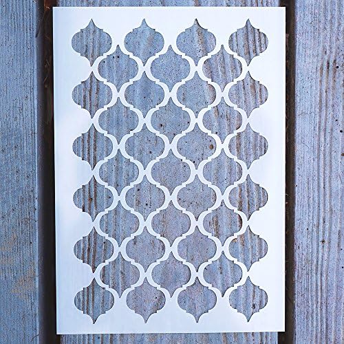 DIY декоративен образец за матрици за сликање на занаети за мебел за wallsидови, марокански